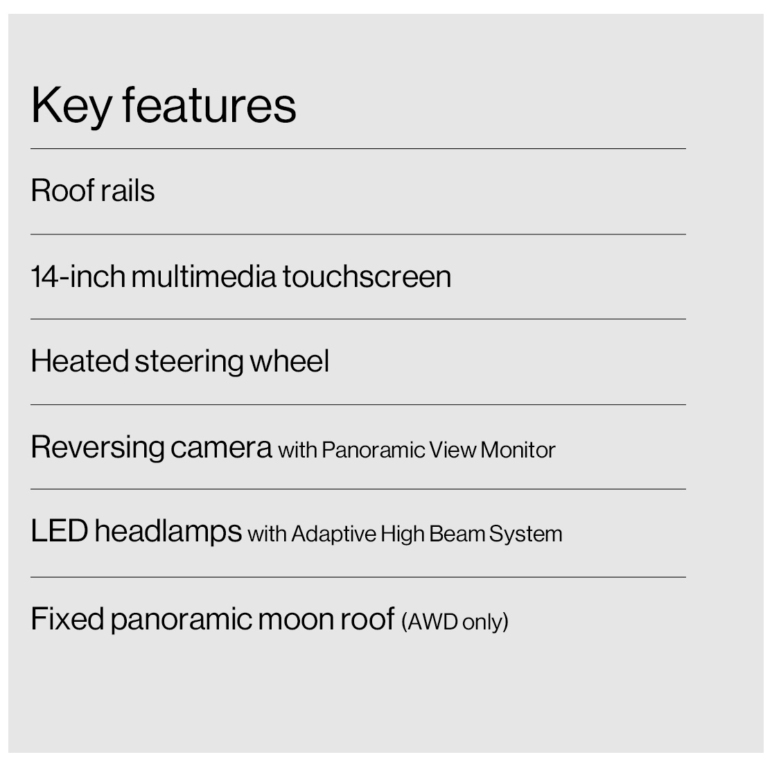 bZ4X key features