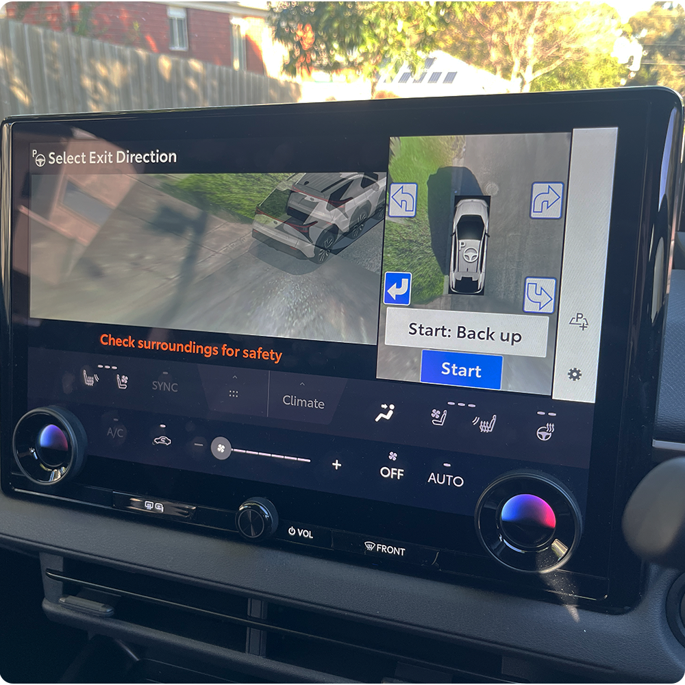 Toyota bZ4X reverse camera
