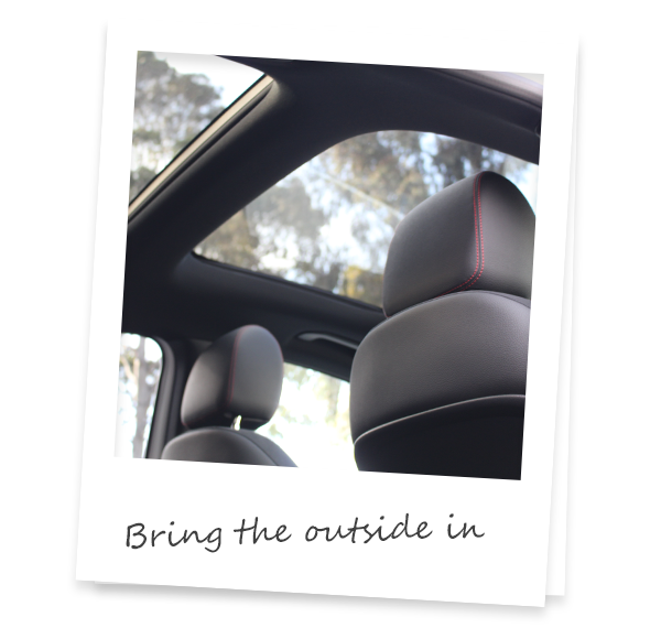 Panoramic glass sunroof