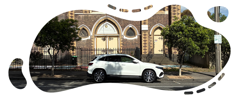 Driving Merc EQA 250+