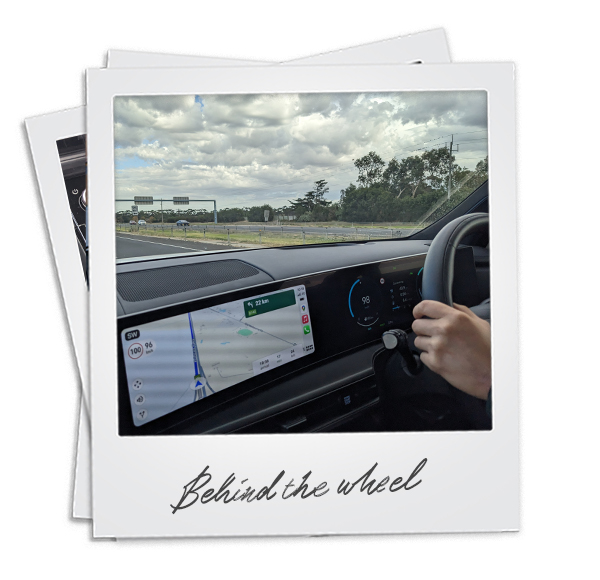 Behind the wheel